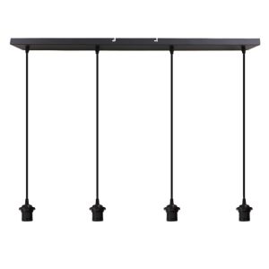Aluminium fönsterlampa utan skärm svart, Rika