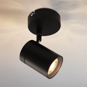 Modern spotlight tak svart, Ciara, IP44