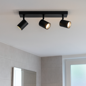 Modern spotlight tak svart, Ciara, IP44
