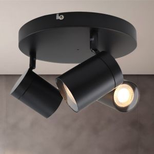 Modern spotlight tak svart, Ciara, IP44