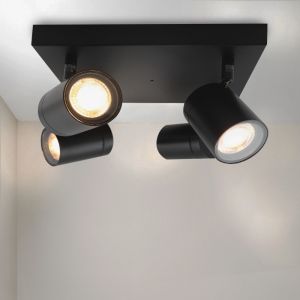 Modern spotlight tak svart, Ciara, IP44