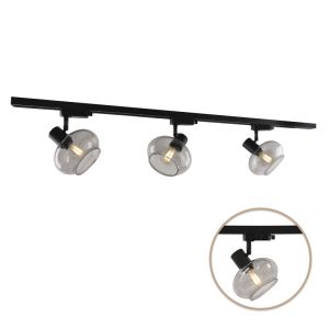 1M 1 fas skensystem svart + 3 Skip spotlights
