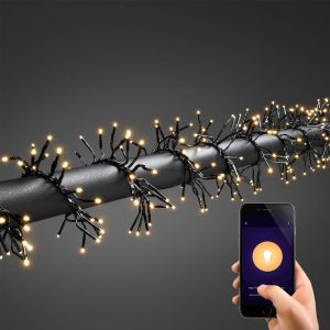 5.6 meter smart ljusslinga cluster, 768 varma vita LEDS, app