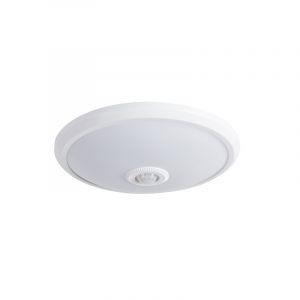 Plast taklampa med sensor vit, Leopold, 14W, 4000K LED