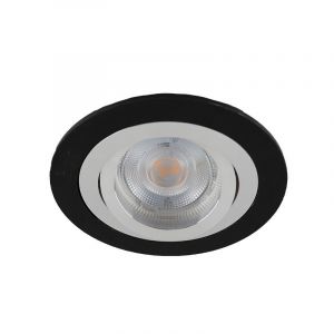 Aluminium infälld spotlight svart, Heido