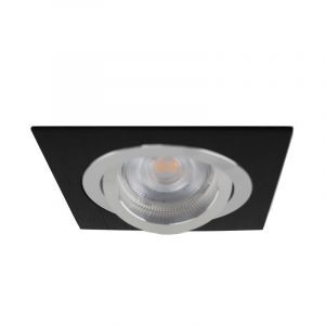 Aluminium infälld spotlight svart, Heido