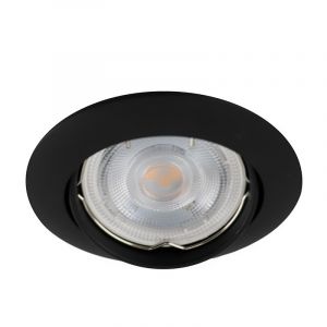 Aluminium infälld spotlight svart, Ipsi