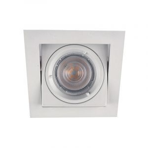 Metall infälld spotlight vit, Filo