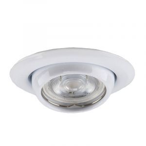 Aluminium infälld spotlight vit, Ando