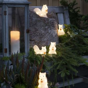 5 LED-ekorrar, för inomhus och utomhus