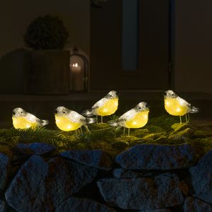 5 LED-talgoxar för inomhus- och utomhusbruk