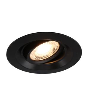 Aluminium infälld spotlight svart, Sefer