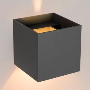 Grå vägglampa modern, Xio