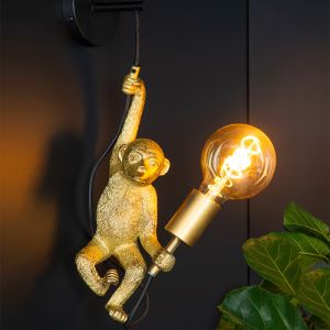 Svart vägglampa retro, Extravaganza Chimp