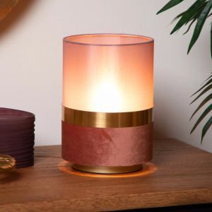 Guld bordslampa retro, Tusse, med brytare