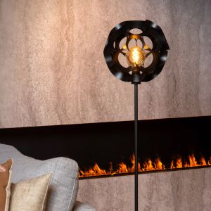 Svart golvlampa modern, Hannelore