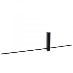 Svart vägglampa modern, Segin, 10W, 2700K LED