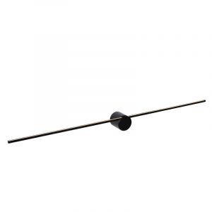 Svart vägglampa modern, Mizar, 10W, 2700K LED, IP44