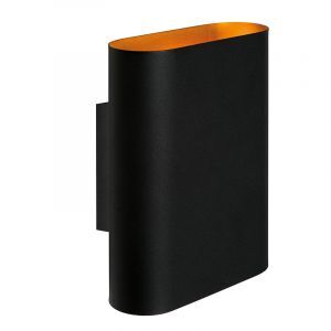 Guld vägglampa modern, Ovalis