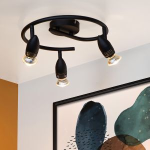 Svart spotlight tak modern, Caro