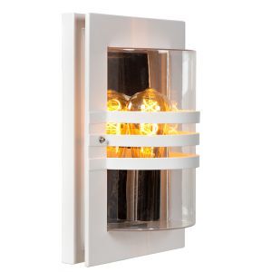 Vit utelampa modern, Privas, IP44