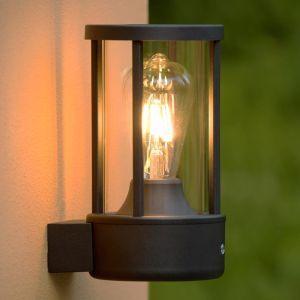 Antracit taklampa utomhus med skymningssensor modern, Lori, IP44