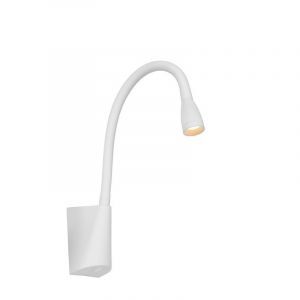Vit vägglampa modern, Galen, 3W, 3000K LED, med brytare
