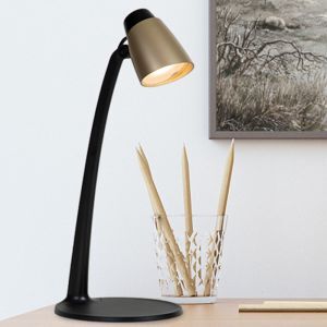 Mässing skrivbordslampa klassisk, Ludo, 4,5W, 3000K LED, med brytare