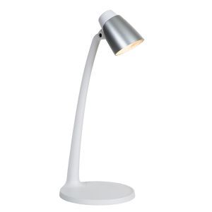 Vit skrivbordslampa klassisk, Ludo, 4,5W, 3000K LED, med brytare