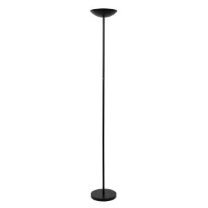 Svart läslampa golv modern, Zenith, 20W, 3000K LED, med beröringsdimmer