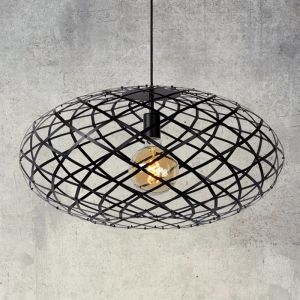 Svart pendellampa matbord modern, Wolfram