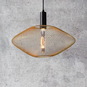 Guld fönsterlampa modern, Mesh