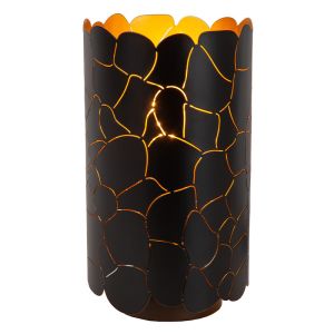 Svart bordslampa modern, Almelo, med brytare