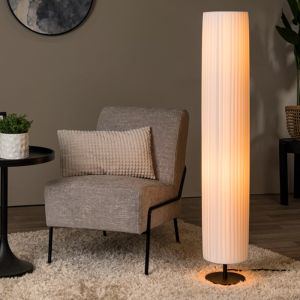 Vit golvlampa modern, Fold, med brytare