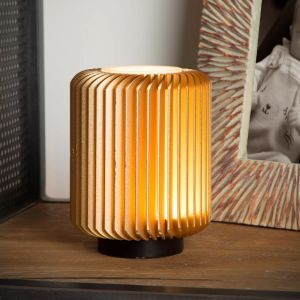 Guld bordslampa modern, Turbin, 5W, 3000K LED, med brytare