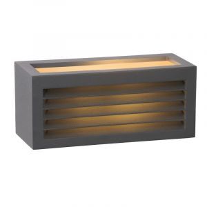 Antracit utelampa modern, Dimo, IP54