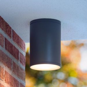 Antracit utelampa modern, Tubix, IP54