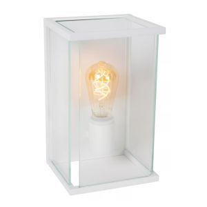 Vit utelampa modern, Claire, IP54