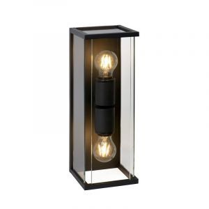 Antracit utelampa modern, Claire, IP54