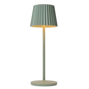 Grön bordslampa utomhus rustik, Justine, 2W, 2700K LED, IP54, med beröringsdimmer