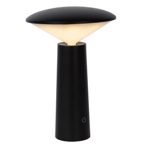 Svart bordslampa utomhus modern, Jive, 4W, varm till kall vit justerbar LED, IP44, med brytare
