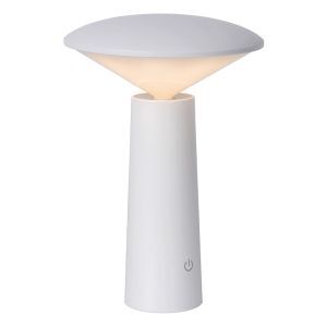 Vit bordslampa utomhus modern, Jive, 4W, varm till kall vit justerbar LED, IP44, med brytare
