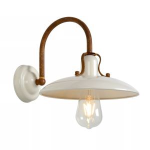 Beige vägglampa rustik, Romer