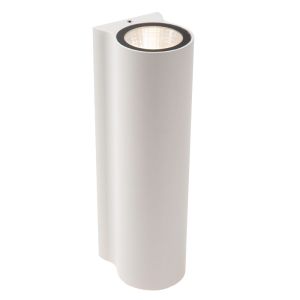 Vit up down vägglampa modern, Akra, 6W, 3000K LED, IP54