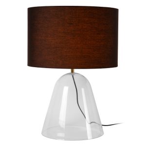 Svart bordslampa modern, Campana, med brytare