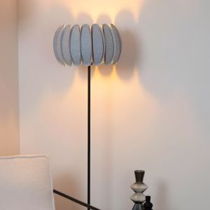 Grå golvlampa modern, Spencer, med brytare