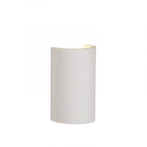 Gips vägglampa vit, Gipsy