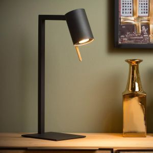 Svart skrivbordslampa modern, Lesley, med brytare