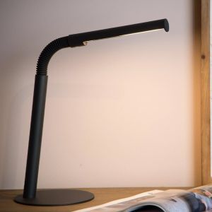 Svart skrivbordslampa modern, Gilly, 3W, 2700K LED, med brytare
