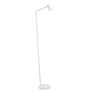 Vit uppladdningsbar golvlampa modern, Stirling, 3W, 2700K LED, med beröringsdimmer